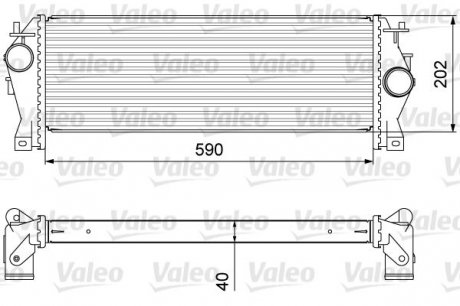 818340 Радіатор наддуву VALEO підбір по vin на Brocar