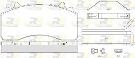 2152680 КМП гальмівних колодок ROADHOUSE підбір по vin на Brocar