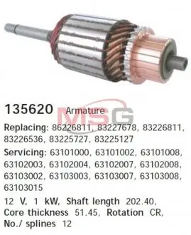 135620 Якоря 135620 CARGO підбір по vin на Brocar