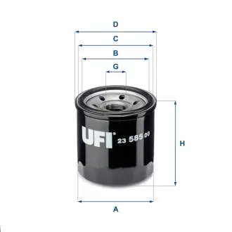 2358500 Масляный фильтр UFI подбор по vin на Brocar