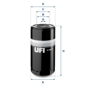 2330500 Фільтр масла UFI підбір по vin на Brocar