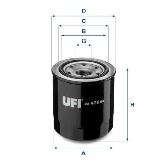 2347600 Фільтр масла UFI підбір по vin на Brocar