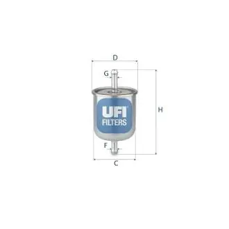3152900 Фільтр палива UFI підбір по vin на Brocar