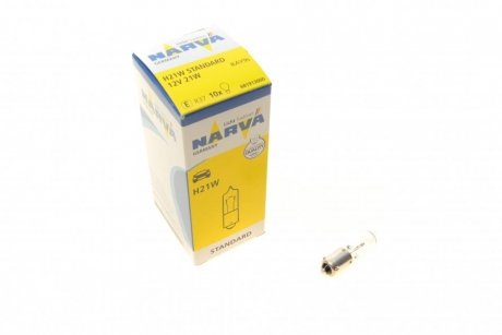 681913000 Автолампа H21W 12V 21W BAY9S Halogen Miniature NARVA подбор по vin на Brocar