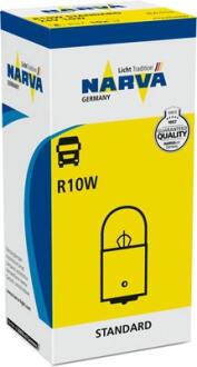 173263000 Автолампа R10W 24V 10W BA15s Standard NARVA підбір по vin на Brocar