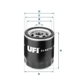 2344700 Масляний фільтр UFI підбір по vin на Brocar