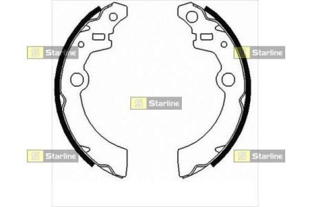 BC09070 Тормозные колодки барабанные STARLINE подбор по vin на Brocar