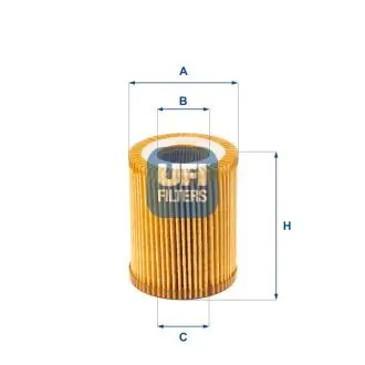 2516400 Масляний фільтр UFI підбір по vin на Brocar