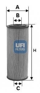 2515500 Масляный фильтр UFI підбір по vin на Brocar