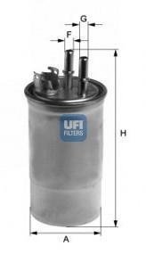 2445000 Топливный фильтр UFI підбір по vin на Brocar