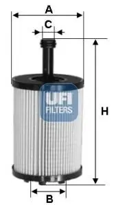 2519700 Фільтр масла WKLAD UFI підбір по vin на Brocar