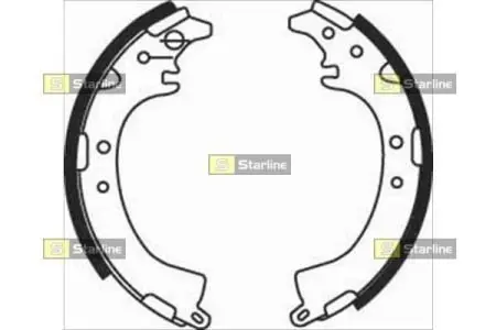 BC07660 Гальмівні колодки барабанні STARLINE підбір по vin на Brocar