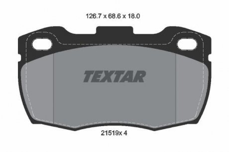 2151901 Комплект тормозных колодок, дисковый тормоз TEXTAR підбір по vin на Brocar