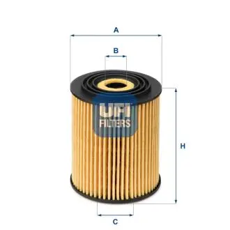 2503400 Масляний фільтр UFI підбір по vin на Brocar