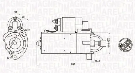 063721423010 ROZRUSZNIK AUDI A4/A6 12V CS 1423 SZT MAGNETI MARELLI MAGNETI MARELLI підбір по vin на Brocar