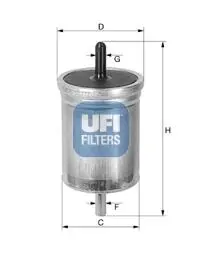 3151300 Топливный фильтр UFI подбор по vin на Brocar