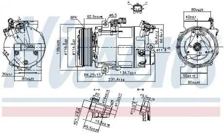 890297 Компрессор NISSENS підбір по vin на Brocar