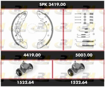 SPK341900 Комплект гальм, барабанний гальмівний механізм ROADHOUSE підбір по vin на Brocar