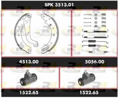 SPK351301 Комплект гальм, барабанний гальмівний механізм ROADHOUSE підбір по vin на Brocar