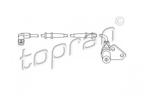 401412 Датчик, частота вращения колеса 401 412 TOPRAN TOPRAN подбор по vin на Brocar