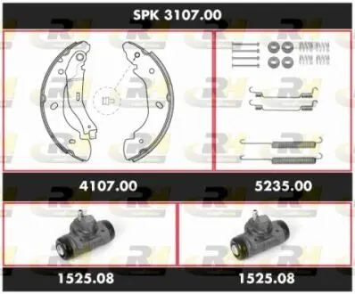 SPK310700 Комплект гальм, барабанний гальмівний механізм ROADHOUSE підбір по vin на Brocar
