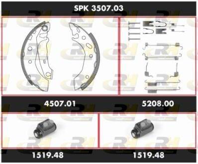 SPK350703 Комплект гальм, барабанний гальмівний механізм ROADHOUSE підбір по vin на Brocar