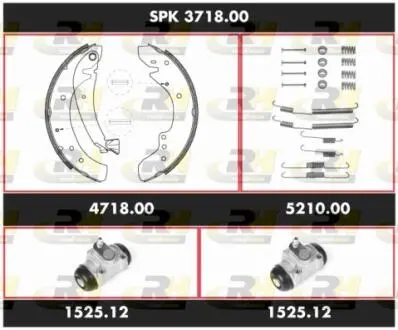 SPK371800 Комплект гальм, барабанний гальмівний механізм ROADHOUSE підбір по vin на Brocar