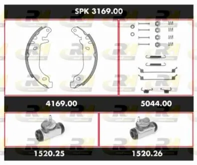 SPK316900 Комплект гальм, барабанний гальмівний механізм ROADHOUSE підбір по vin на Brocar