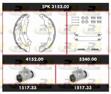 SPK315200 Комплект гальм, барабанний гальмівний механізм ROADHOUSE підбір по vin на Brocar