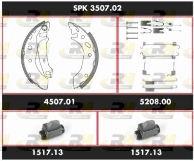 SPK350702 Комплект гальм, барабанний гальмівний механізм ROADHOUSE підбір по vin на Brocar