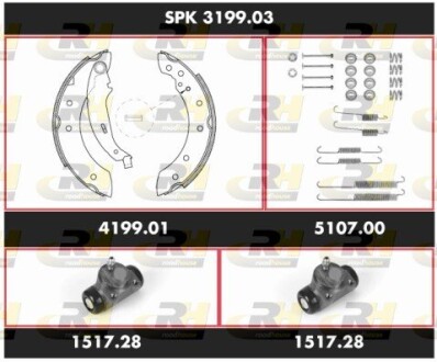 SPK319903 Комплект гальм, барабанний гальмівний механізм ROADHOUSE підбір по vin на Brocar