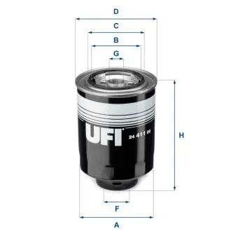 2441100 Паливний фільтр UFI підбір по vin на Brocar