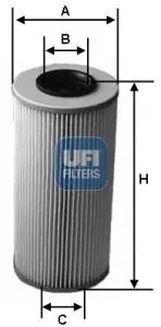 2559000 Фільтр масла UFI підбір по vin на Brocar