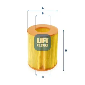 2735500 Повітряний фільтр UFI підбір по vin на Brocar