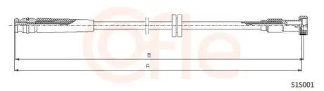 92S1S001 LINKA GAZU LINKA - TACHOMETR COF S1S001 SZT COFLE COFLE підбір по vin на Brocar