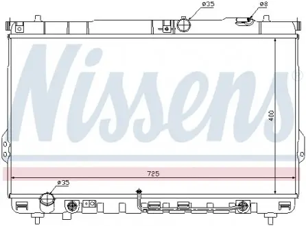 67036 Радиатор, охлаждение двигателя NISSENS подбор по vin на Brocar
