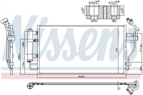940583 Радиатор кондиционера First Fit NISSENS подбор по vin на Brocar