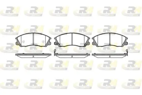 277132 Гальмівні колодки дискові ROADHOUSE підбір по vin на Brocar