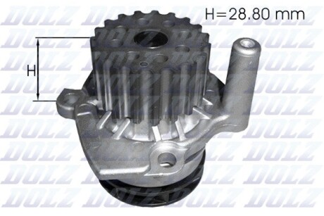 A222 POMPA WODY AUDI ZMIANA --> DOL A224 SZT DOLZ DOLZ підбір по vin на Brocar