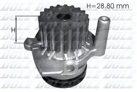 A222 POMPA WODY AUDI ZMIANA --&gt; DOL A224 SZT DOLZ DOLZ підбір по vin на Brocar