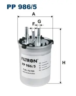 PP9865 Фільтр палива FILTRON підбір по vin на Brocar