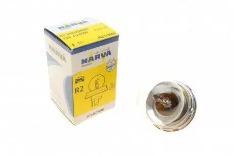 492113000 Автолампа R2 12V 45/40W P45t Standard NARVA підбір по vin на Brocar