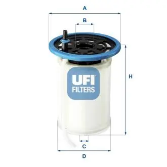 26H2O00 Паливний фільтр UFI підбір по vin на Brocar