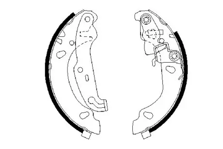 0986487624 Щеки тормозные Fiesta 95- BOSCH підбір по vin на Brocar