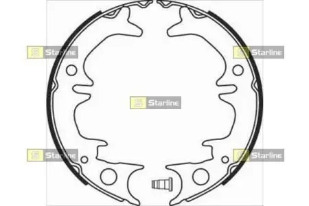 BC08380 Гальмівна колодка. STARLINE підбір по vin на Brocar