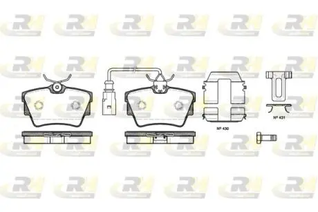 259112 KLOCKI HAMULCOWE RH 2591.12 SZT ROADHOUSE ROADHOUSE підбір по vin на Brocar