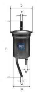 3182800 Топливный фильтр UFI підбір по vin на Brocar
