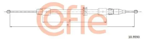 92109593 Трос стояночного гальма MB: R (251) ALL 05- 822/722 mm COFLE підбір по vin на Brocar