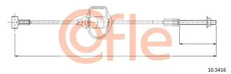 92105416 LINKA - HAMULEC RECZNY COF 10.5416 COFLE COFLE підбір по vin на Brocar