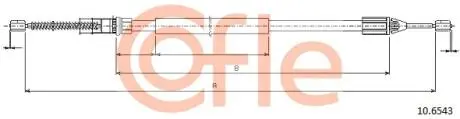 92106543 Трос, стояночная тормозная система COFLE підбір по vin на Brocar